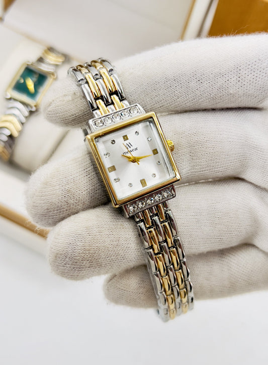 Branded Ladies Watches - White Dial - V-013