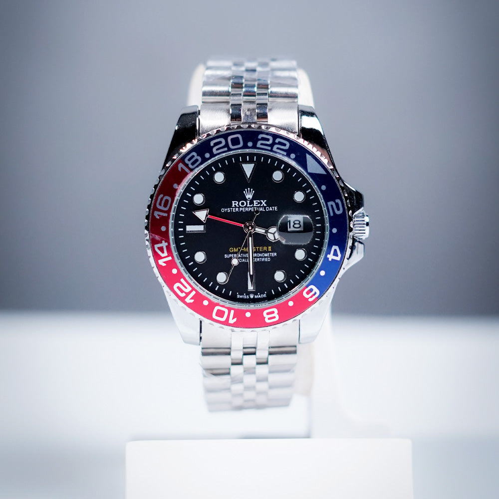 GMT Master 2 Branded Men's Watch - Red and Blue
