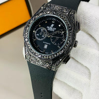 Diamond Branded Mens Watches - Black Case