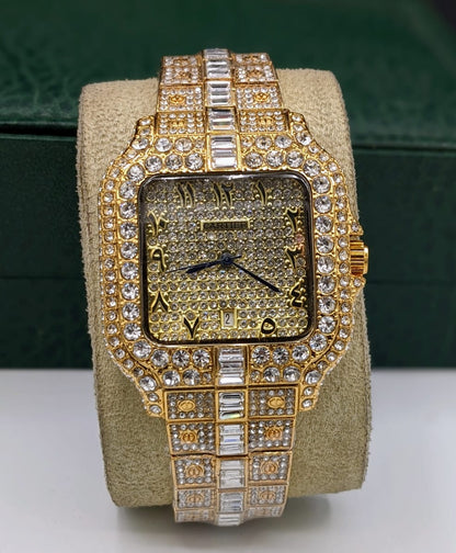 Branded Arabic Diamond Watch For Men's