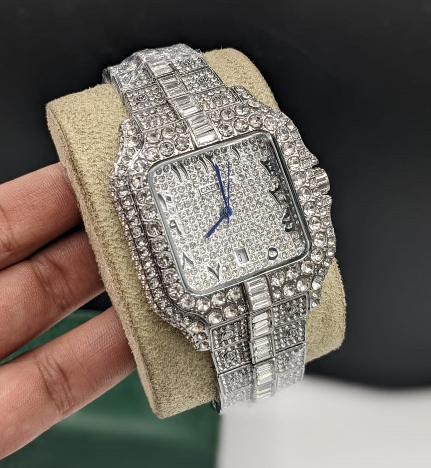 Branded Arabic Diamond Watch For Men's