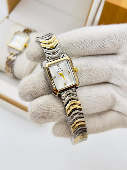 Branded Ladies Watches - White Dial - V-02