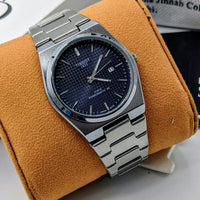 Mens Branded Watch PRX  - Stainless Steel - Navy Textured Dial