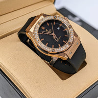Latest Edition! Diamond Bezel Men's Watch
