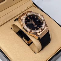 Latest Edition! Diamond Bezel Men's Watch