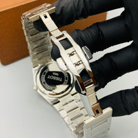 Mens Branded Watch PRX  - Stainless Steel - Navy Textured Dial